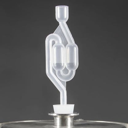 Wine Exhaust Valve One-Way Exhaust Water Seal Air Lock for Wine Making Home Brewing Beer Cider Transparent Fermentation Airlock with Lid 2 Pack 6.69 X 1.96 X 0.59 in