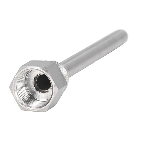 1-Pack Stainless Steel Thermowell, G1/2 Male Thread 6.7 Inch Temperature Sensor Protector, for Brew Kettles and Industrial Applications