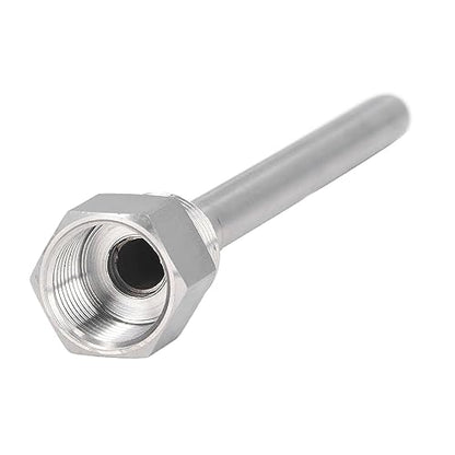 1-Pack Stainless Steel Thermowell, G1/2 Male Thread 6.7 Inch Temperature Sensor Protector, for Brew Kettles and Industrial Applications
