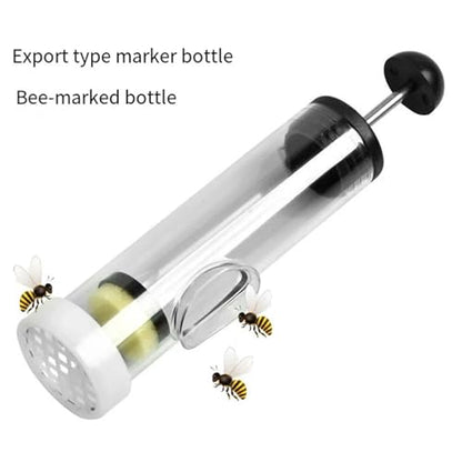 2PCS Queen Bee Mark Cage Marker Bottle Marking Catcher with Plunge Rearing Beekeeping Tools Supplies
