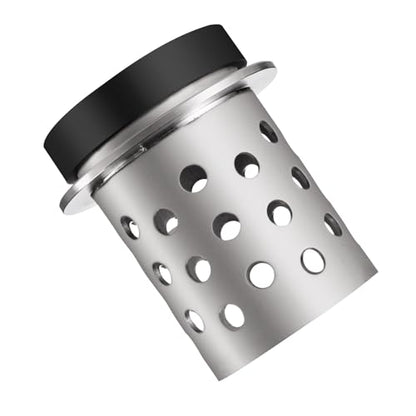 DZQ Perforated Casting Flask Vacuum Casting Stainless Steel Wall Flanged with Rubber Sprue Base(3.5" x 5") - size: 3.5" x 5", style: Height: 5in