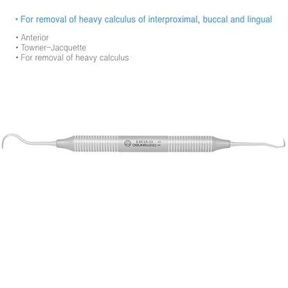 Dental Sickle Scaler, Anterior, Towner-Jacquette, U15-33 (Scaler)