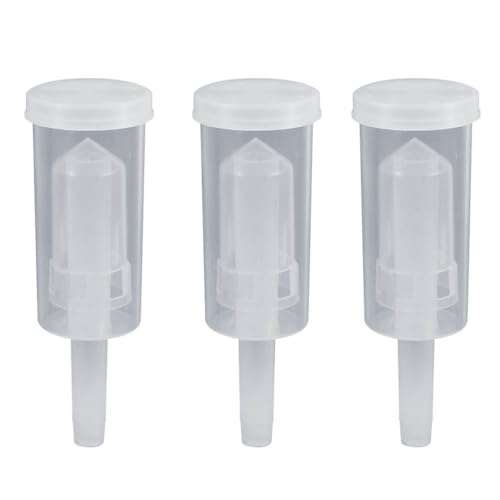 Fermentation Airlock 6-Pack Water Sealed One Way Airlock for Homebrew Beer Wine and Cider Making Fits Standard Stoppers and Bungs - color: Transparent, size: 6 pcs