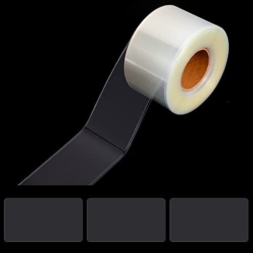 500 PCS Label Protectors, Clear Label Protectors Waterproof Clear Labels for Protecting Barcodes, Books, Numbers, Clothes Food Labels in Laboratory, Library, Office, Supermarket (3.35×1.97inch) - size: 3.35×1.97inch