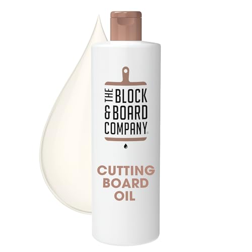 Specialist Cutting Board Oil by The Block & Board Company | Food Grade Mineral Oil for Wood, Stone, & Butcher Blocks | Quick Drying, Tasteless, Odorless & Colorless | Restore & Protect (8.5oz/250ml) - size: Oil 8.5 Fl Oz