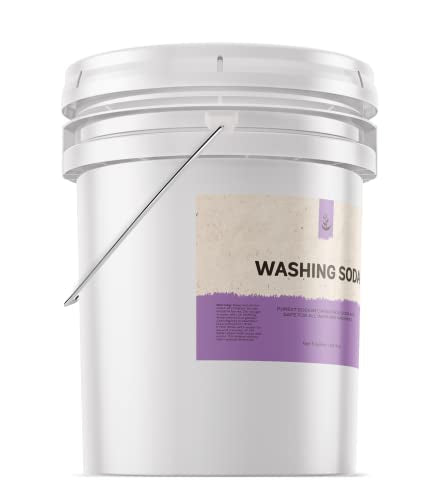 Natural Washing Soda (5 Gallon) Sodium Carbonate, Stain Remover, Water Softener, Multi-Purpose Cleaner - size: 800 Ounce (Pack of 1)
