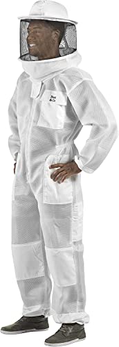 Bees & Co U83 Ultralight Beekeeper Suit with Round Veil - size: XX-Small