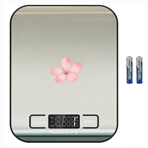 Digital Shipping Scale,Stainless Steel Panel, Accurate Portable Postal Scale for Packages, Small Business,Kitchen, Food, Handmade, Liquids, and Boutique (Stainless Steel Battery (5kg/1g)) - color: Stainless Steel Battery (5kg/1g)
