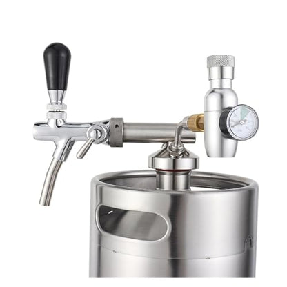 Home Brewing Mini Keg Dispenser GrowlerTap Spear Stainless Steel Beer Spear for 2L/3.6L/4L Mini Keg Bar Tools Easy to Install Brewing Accessories(Tap with Spear) - color: Tap With Spear