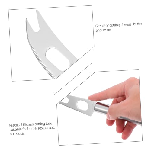 Abaodam 2Pcs Stainless Steel Cheese Spatula Portable Manual Butter Cutter Baking Supplies for Home and Restaurant Use Durable Easy to Clean Kitchen Tool
