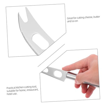 Abaodam 2Pcs Stainless Steel Cheese Spatula Portable Manual Butter Cutter Baking Supplies for Home and Restaurant Use Durable Easy to Clean Kitchen Tool