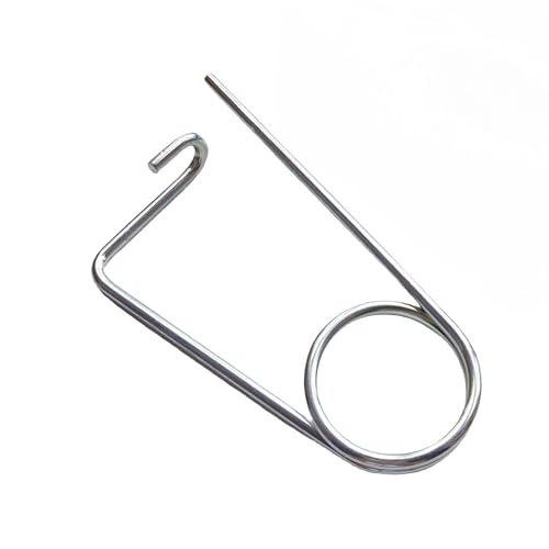 Steel Brooch Shape Open Safety pin Spring pin, Quick Lock line Lock pin Locking Fasteners for Farm Lawn Garden Hooks (0.31x6.61 in(8x168 mm)-2Pcs) - size: 0.31x6.61 in(8x168 mm)-2Pcs