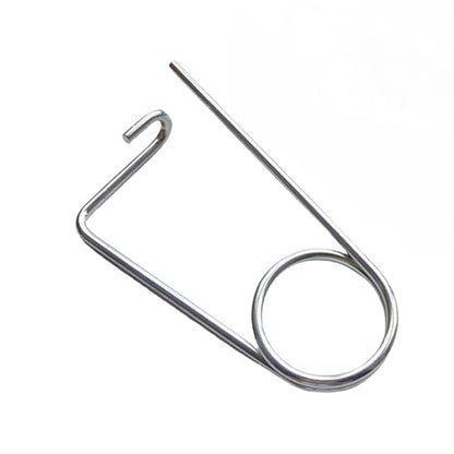 Steel Brooch Shape Open Safety pin Spring pin, Quick Lock line Lock pin Locking Fasteners for Farm Lawn Garden Hooks (0.24x5.08in(6x129 mm)-2Pcs) - size: 0.24x5.08in(6x129 mm)-2Pcs