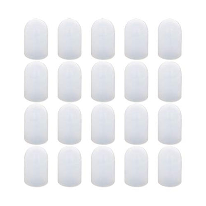 Othmro 25pcs Silicone Protective Round Rubber End Caps, 13.5x17x28mm/0.53x0.66x1.10 inches (ID x OD x H) Random Color End Cap Cover Screw Thread Protectors - size: 25pcs 13.5*17*28mm