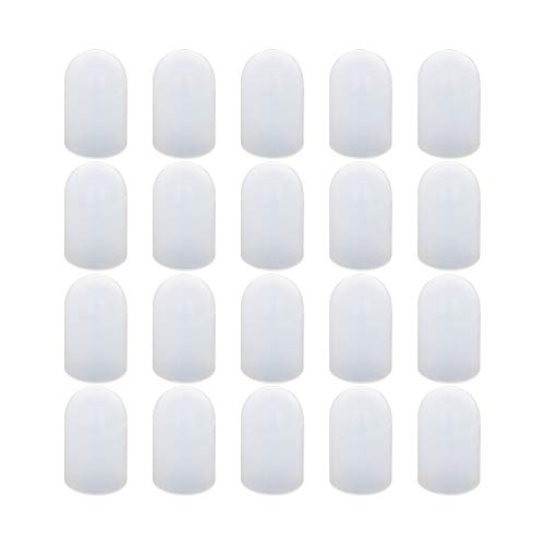 Othmro 25pcs Silicone Protective Round Rubber End Caps, 13.5x17x28mm/0.53x0.66x1.10 inches (ID x OD x H) Random Color End Cap Cover Screw Thread Protectors - size: 25pcs 13.5*17*28mm