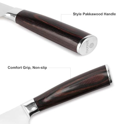imarku Bread Knife, German High Carbon Stainless Steel Professional Grade Bread Slicing Knife, 10-Inch Serrated Edge Cake Knife, Bread Cutter for Homemade Crusty Bread, Birthday Gift - color: Dark Brown
