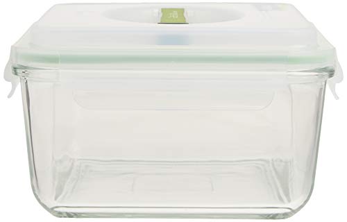 Glasslock 11.4-Cup Rectangle Handy Container,White - size: 11.4-Cup