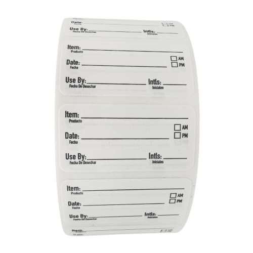 2x1 Dissolvable Food Labels, 250 Label Stickers, Bottle Labels for Storage Bins, Sticker Labels for Food containers, (250, Black) - color: Black, size: 250