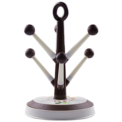 ULTECHNOVO Plastic Coffee Cups Bottle Drying Rack Coffee Mug Cup Holder Tree Countertop Countertop Removable Mug Stand Bottle Dryer Holder for s Teats s Plastic