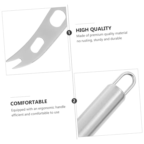 MERRYHAPY 2pcs Stainless Steel Cheese Knife Cheese Spatula for Baking Butter and Use Lightweight Kitchen Tool Dishwasher Safe Resistant Design