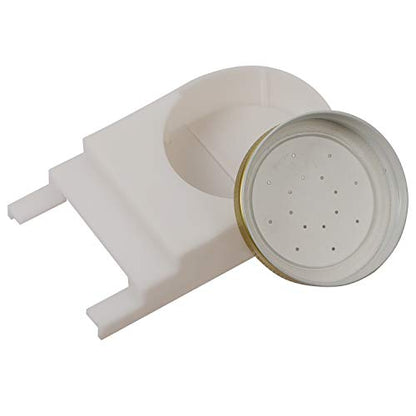 ZOENHOU 8 Pack Bee Feeder, Beehive Front Entrance Honey Feeder Hive Beekeeper Tool Bee Food Drinking Equipment Beekeeping Water or Sugar Syrup Supplies for Most Small Glass Jar Mason Jar