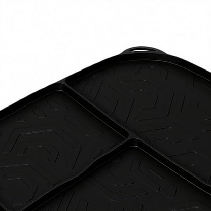 Reusable Silicone Air Fryer Liner 16.5x9 Inch Non Stick Heat Counter Mat for, Oil Draining Pad for Kitchen Countertops and Appliances