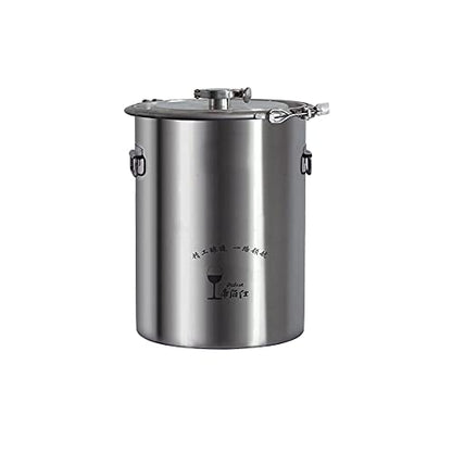 Stainless Steel Fermenter Conical Home Brewing Fermentation Tank，Including Temperature Patch, Silicone Plug, One-way Valve, Silicone Ring (316, 35L) - color: 316, size: 35L