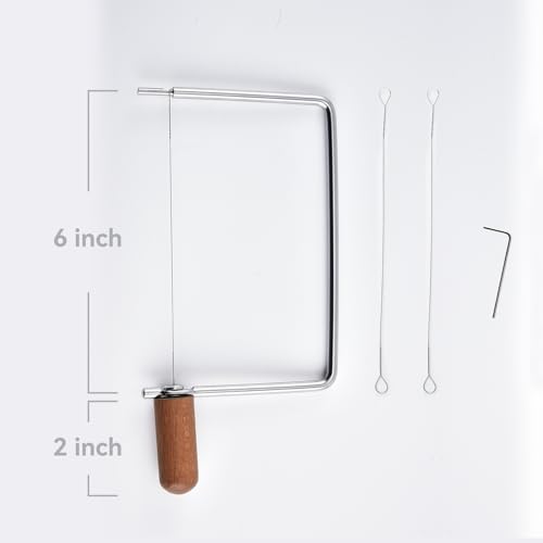 Cheese Slicer Accessories Cheese Cutter Stainless Steel Components - Great for Making Giftable Cheese Cutting Boards with This Cheese Slicer Kit (Wood handle,1)