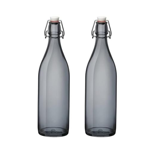 Bormioli Rocco Giara Bottle - Gray, 33.75 Oz, Set of 2 - color: Gray