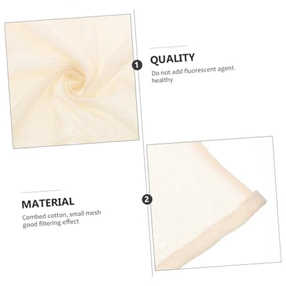 4Pcs Cotton Muslin Filter Cloth White Reusable Straining Fabric for Cooking Tofu Draining Nut Milk and Crafting Healthy and Sanitary No Fluorescent Agents