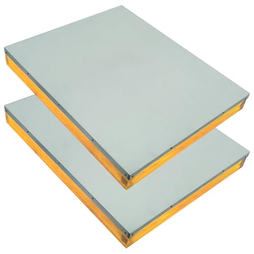 Telescoping Cover 10 Frame Wax Dipped Bee Hive Metal Cover Prevent Rainwater from Seeping Into The Hive 2 Pack - size: 2Pcs10 Frame