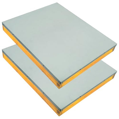 Telescoping Cover 10 Frame Wax Dipped Bee Hive Metal Cover Prevent Rainwater from Seeping Into The Hive 2 Pack - size: 2Pcs10 Frame
