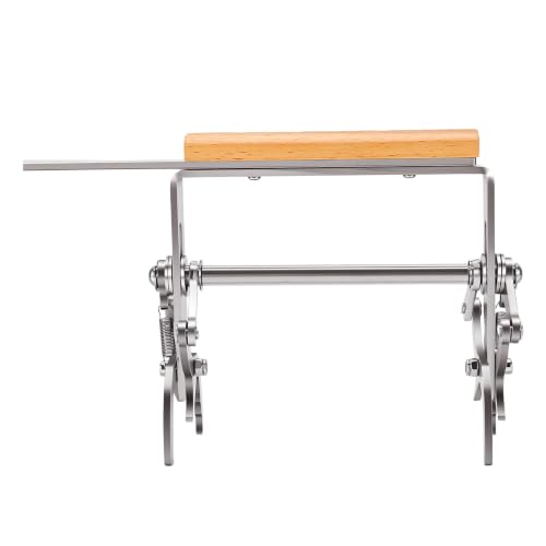 Garosa Beehive Frame Grip Tool Beekeeping Frame Lifter Stainless Steel Hardwood Polished Beech Wood Handles Height Adjustment Rods for Transferring Honeycombs