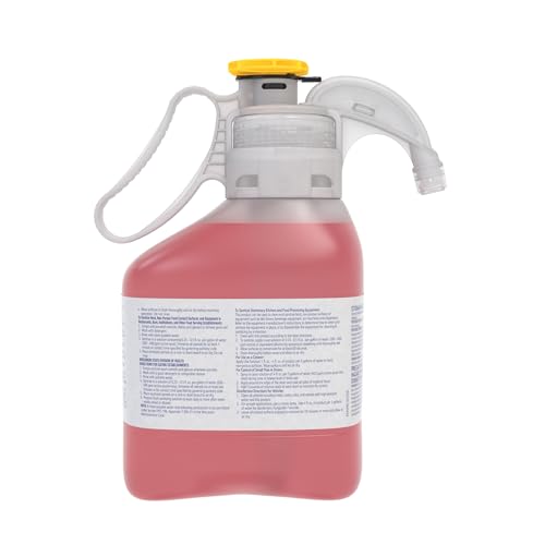 Diversey 9294548 Final Step J-512 Sanitizer, No Rinse Food Contact Kitchen Sanitizer, SmartDose Concentrate, 1.4-Liter