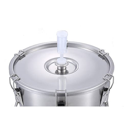 Stainless Steel Conical Fermenter 17 Gallon | Homebrew Beer & Wine Making Tank | Wide Mouth with Lid & Airlock Fermentation tank| 304 SS, Durable & Easy Clean (Home Brewing Equipment)