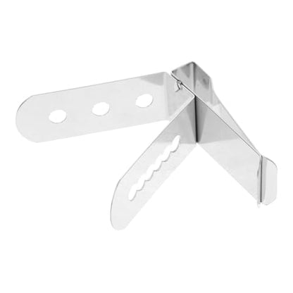 3 pcs Stainless Steel Thermometer Clip Holder for Cooking BBQ and Candy Making Probe Holder for Milk Syrup and Beverages Lightweight and Easy to Carry Present for Friends and