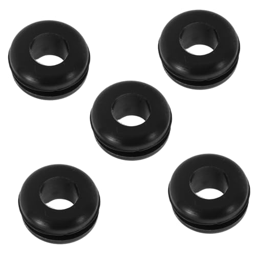 PRETYZOOM 5pcs Rubber Airlock Grommet Set for Wine Fermenter and Mason Jar, Airtight Rubber Seal with Easy Installation for Homebrewing and DIY Fermentation Projects