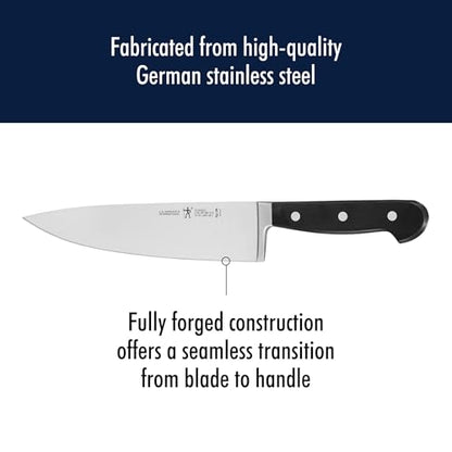 Henckels Classic 8-Inch Chef Knife, Razor-Sharp, German Engineered | Fully Forged Construction Provides Balance with Traditional Triple-Rivet Handles Enables Comfortable Easy Cutting. - style: 8-inch Chef's Knife