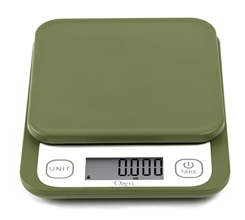 Ozeri Garden and Kitchen Scale II, with 0.1 g (0.005 oz) 420® Variable Graduation Technology® - color: Calla Green