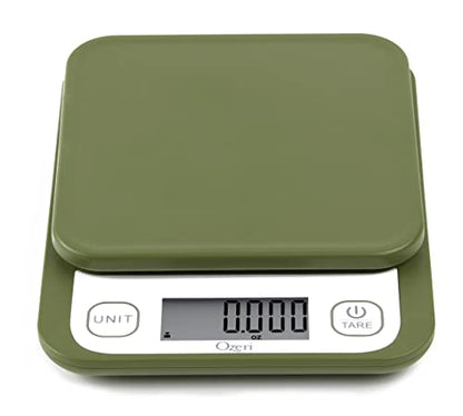 Ozeri Garden and Kitchen Scale II, with 0.1 g (0.005 oz) 420® Variable Graduation Technology® - color: Calla Green