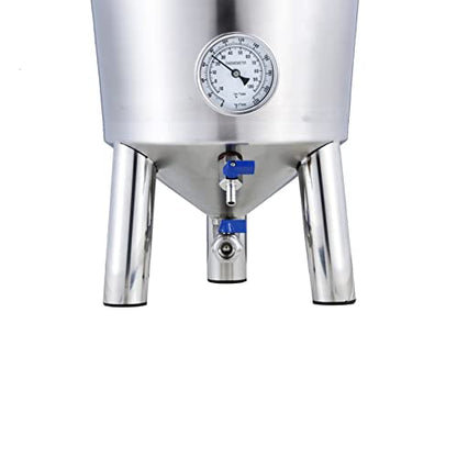 Fermentation tank with chiller for home brewing Stainless steel conical fermenter with cooling system Craft beer Brewery 17 gallon