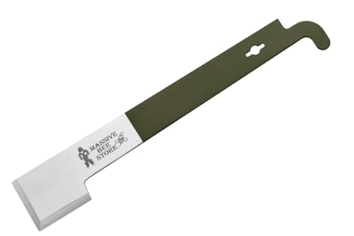 Frame Lifter and Scraper J Hook Tool Hive Tool Beekeeping Equipment (J Shaped:11 inch) (Olive Green/Single Pcs) - color: Olive Green/Single Pcs