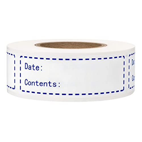 320pcs Removable Freezer Labels, 1 x 3 Inch Food Storage Stickers, Refrigerator Freezer Paper Label Easy Clean Leaves No Residue, Blue - color: Blue