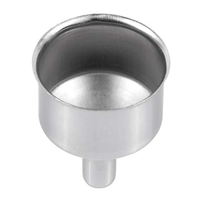 Mini Funnels, Silver Stainless Steel Funnels for Oil Bottle, 2 Pcs | for Drinking Liquor Flask, Essential Oil Bottle, Spice Powder, Amber Bottles Homemade Make-Up Fillers