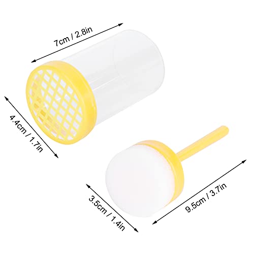 5Pcs Queen Bee Marking Cage, Marking Bottle with Long Plunger Bee Marking Kit, 3.7X1.4in Plastic Handed Queen Bee Catcher Clip Holderaccessory for Identification