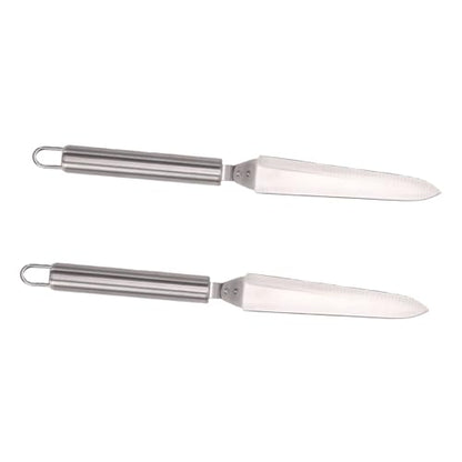 Zunate Beekeeping Honey Uncapping Cutter 2 Pack,Stainless Steel Bee Uncapping Knife Tool for Harvesting Honeycombs,Angled Slanted Side Precision Scraper,Ultra Thin Lightweight Hand Tool