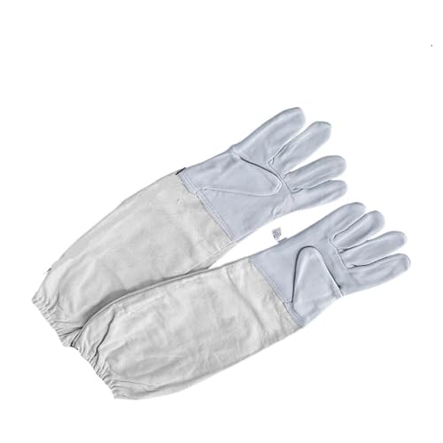 Beekeeping Suit Full Body Beekeeping Clothes Anti-bee Professional Beekeepers Clothes Protection Beekeeping Suit Veil Unisex Protective (White Gloves)