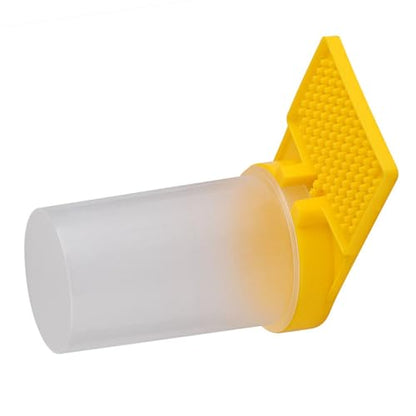 Bee Water Feeder for Beehive Entrance Transparent Yellow Plastic Drinking Bowl for Bees Durable Lightweight Feeder for Spring Build Up and Summer Hydration