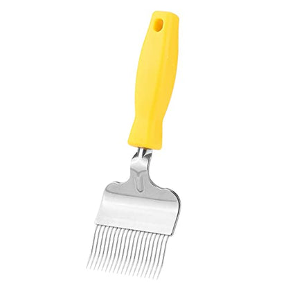 Honey Uncapping Fork, Bee Comb Stainless Steel Decapping Scraper for Bee Extractor Equipment, 8.7x2.8in honey extractor hive tool beekeeping tools