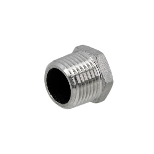 Wine Making- Home Brewing Kettle Retrofit Part Weld 1/2" NPT Coupler 304 Stainless Steel Homebrew DIY Brewing Kettle Wine Accessories(Plug)